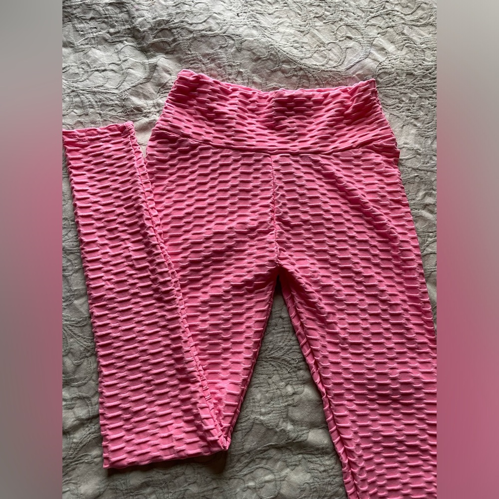 Scrunch workout leggings pink